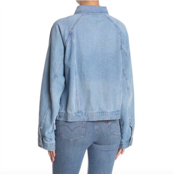 Madewell Raglan Oversized Jean Jacket XXS - Picture 2 of 2